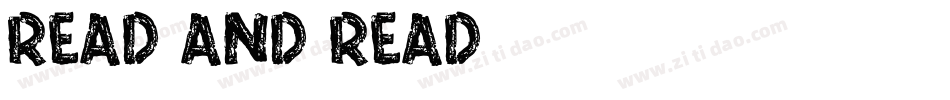 READ AND READ字体转换